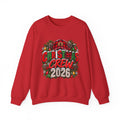 Christmas Crew 2026 Sweatshirt — Holiday Plaid Cabin Pine Wreath Design
