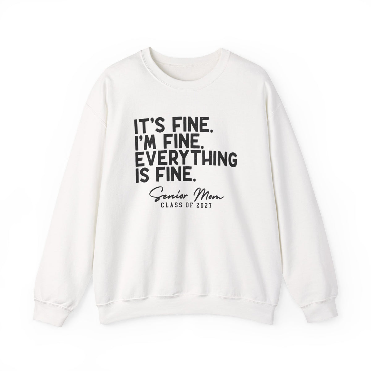 Senior Mom Class of 2027 Crewneck Sweatshirt