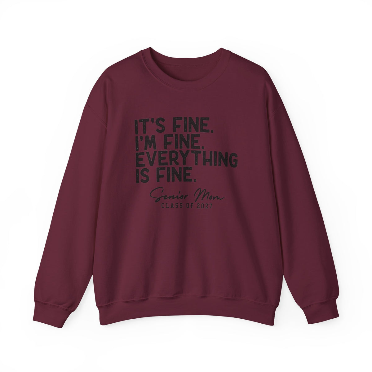 Senior Mom Class of 2027 Crewneck Sweatshirt
