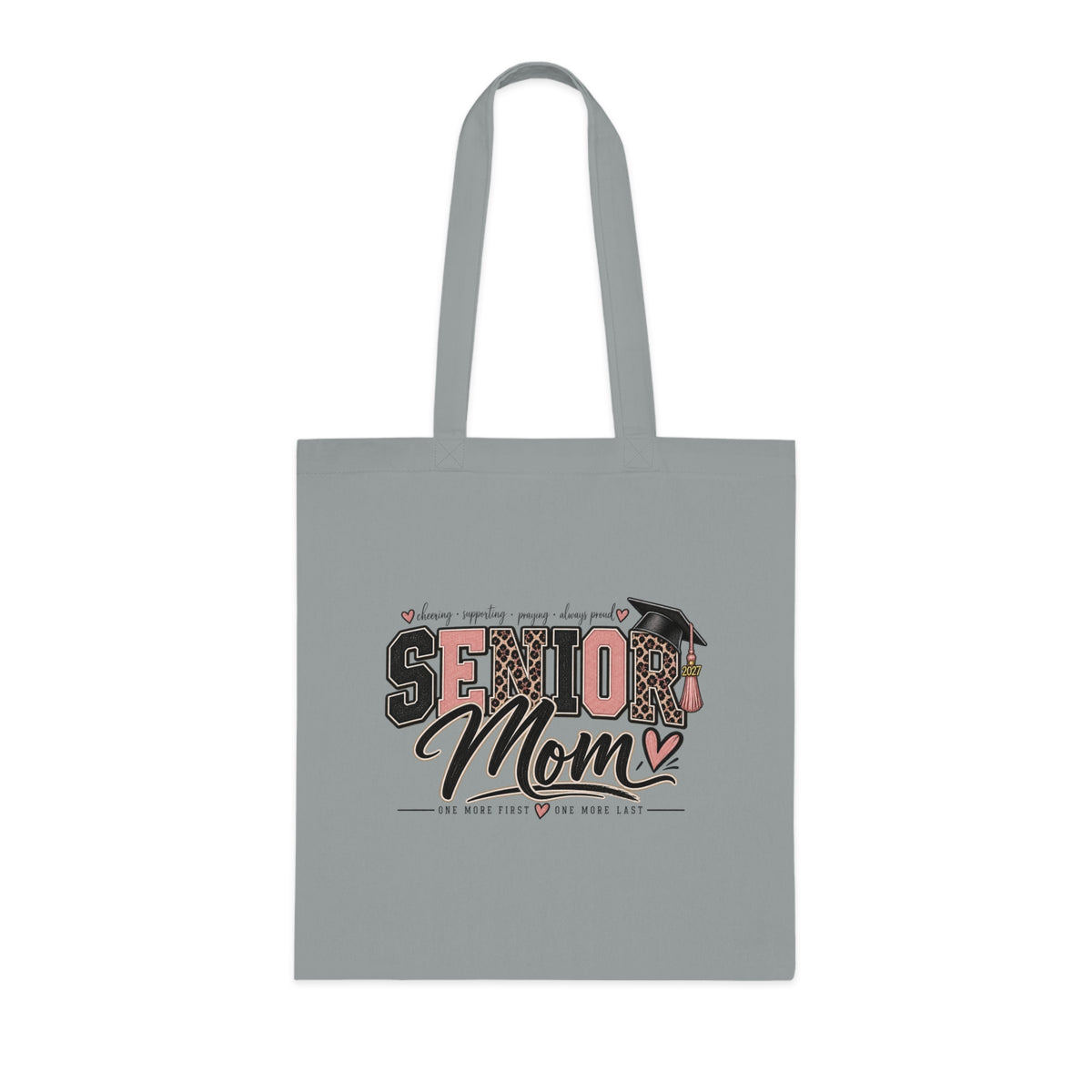 Senior Mom Graduation Tote Bag — Proud Mom with Graduation Cap Design
