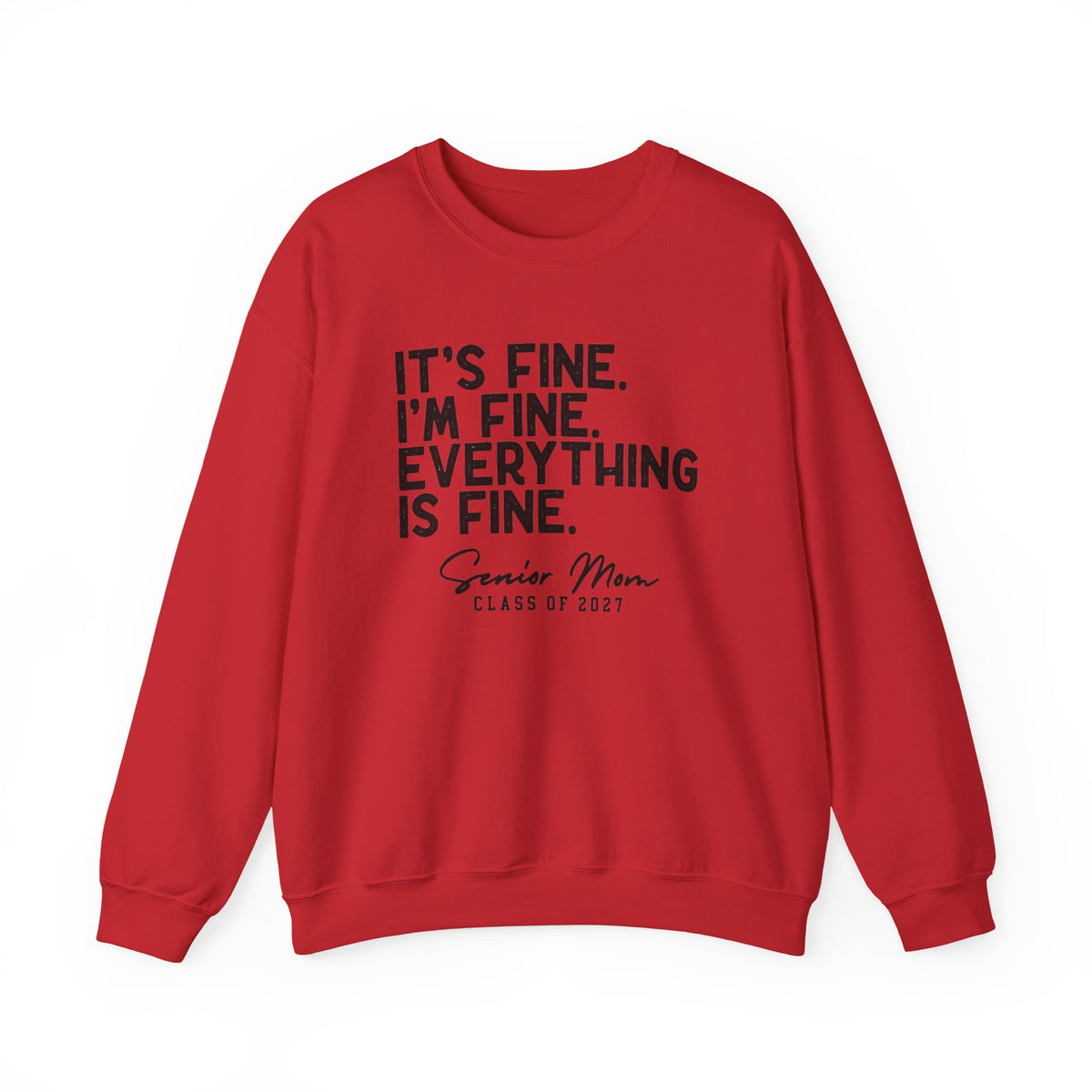 Senior Mom Class of 2027 Crewneck Sweatshirt
