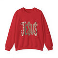 Jesus Patterned Crewneck Sweatshirt — Plaid & Leopard Faith Pullover