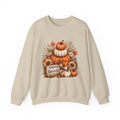 Pumpkin Harvest Crewneck Sweatshirt — Autumn Pumpkin Stack Fall Graphic